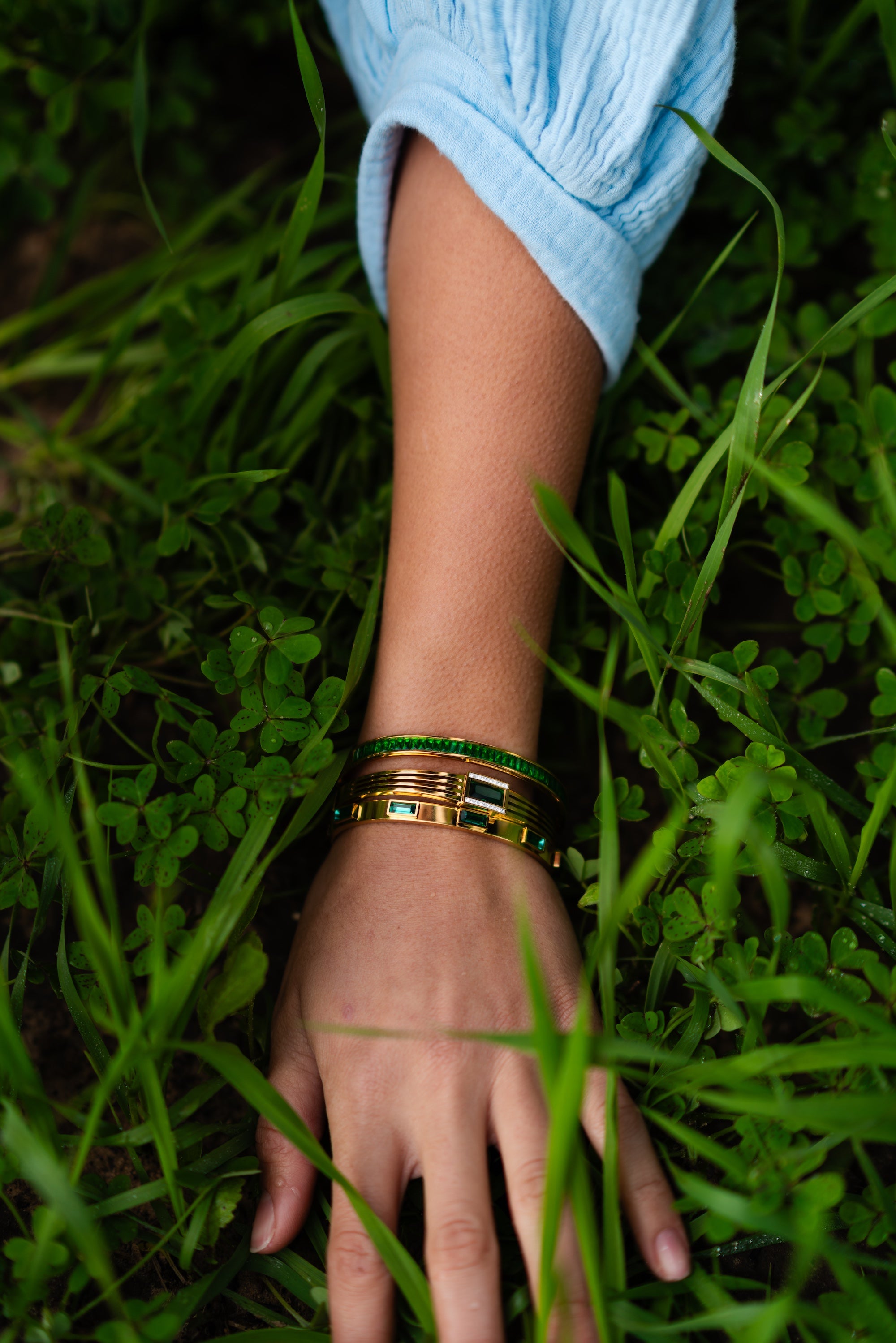 EMERALD Charm + EMERALD Crown Set