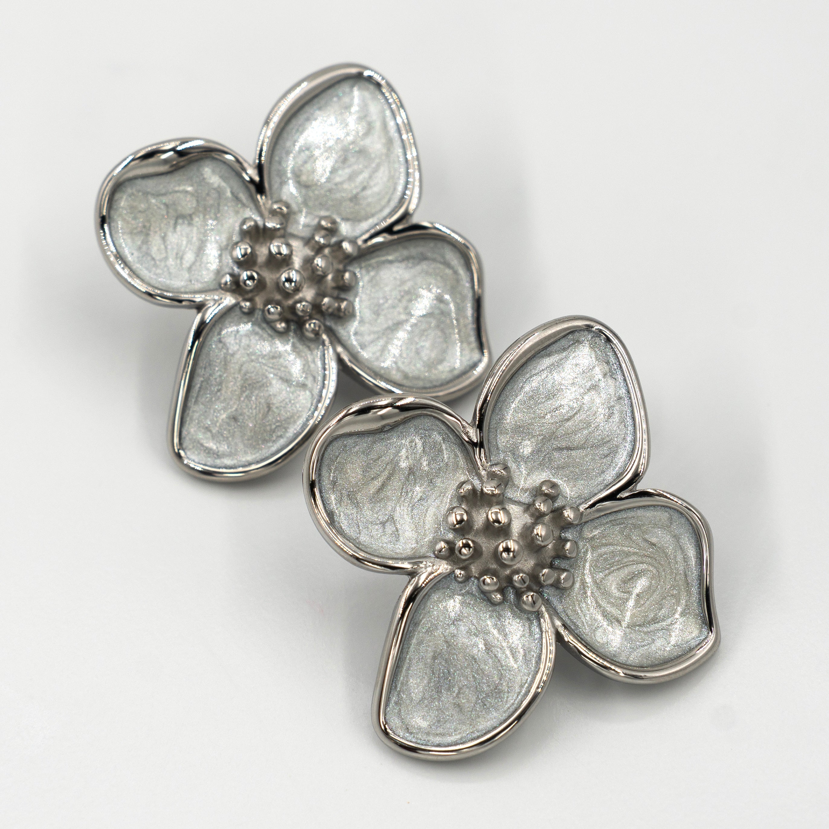 עגילי FLORA (Silver)