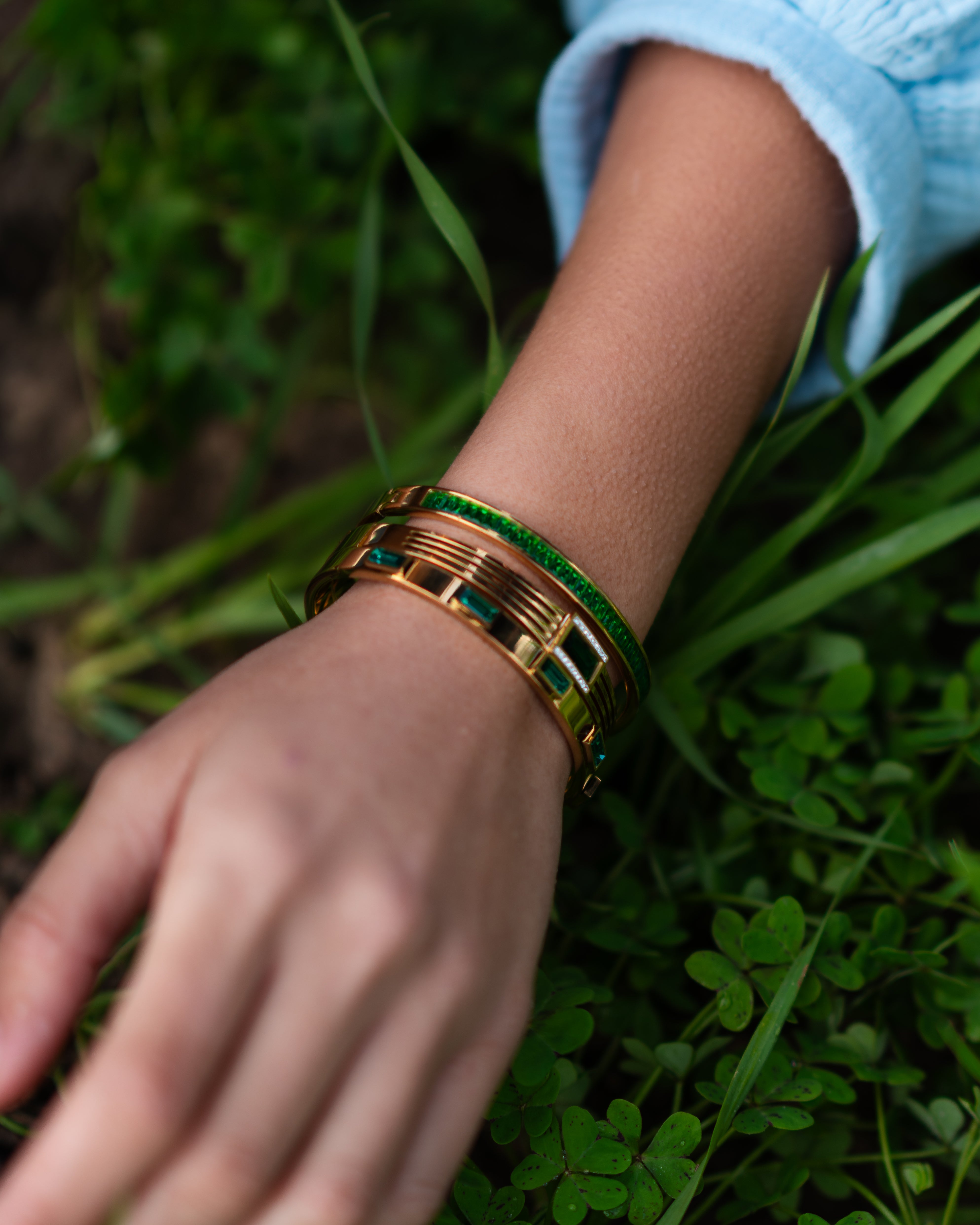צמיד EMERALD Line (Gold)